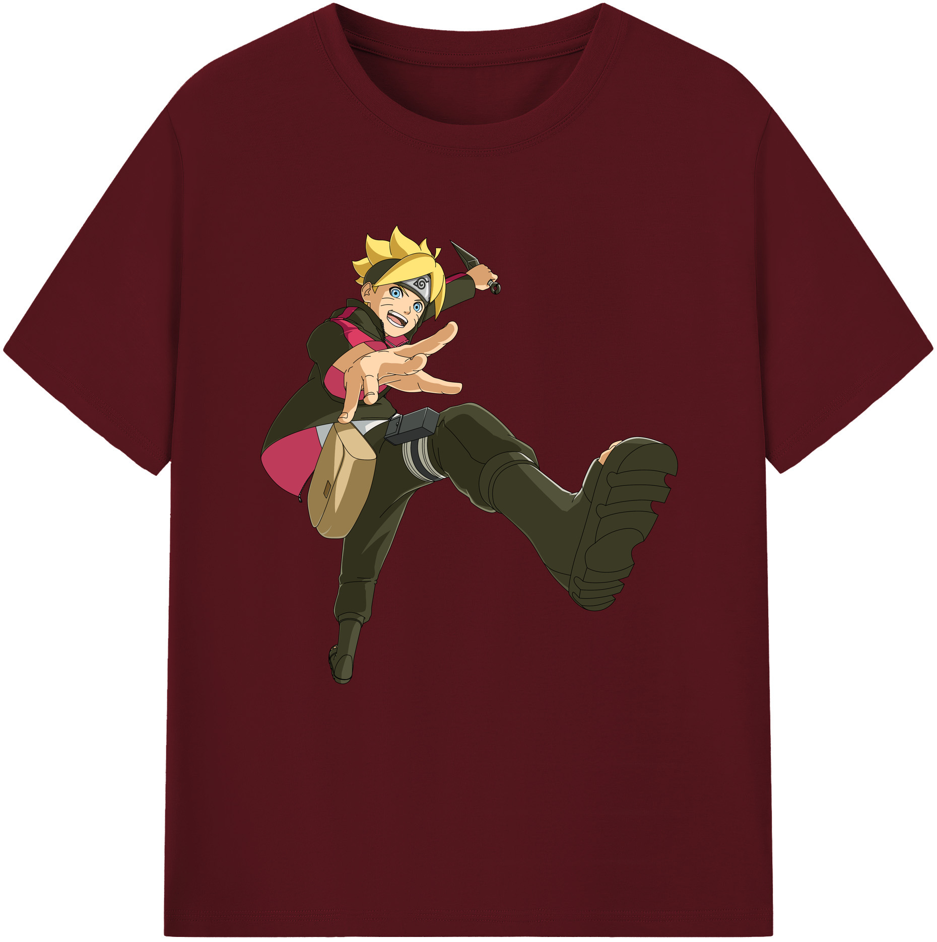 （画像用） NARUTO -ナルト- うずまき ボルト Uzumaki Boruto 綿100％半袖Tシャツ（フロントプリント）